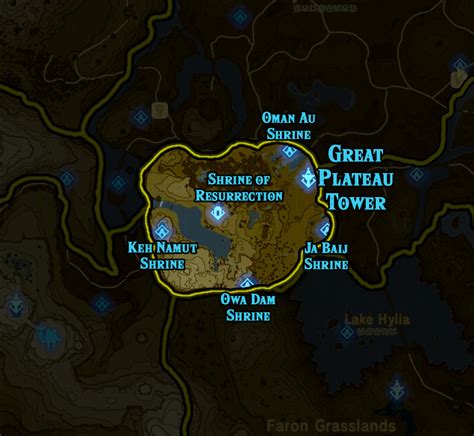 Zelda Breath Of The Wild Shrine Maps And Locations Vn