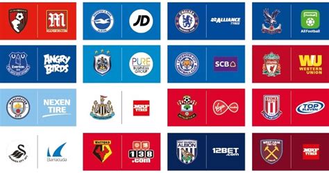 Font Football Patch Badge Vector English Premier League Club 2017