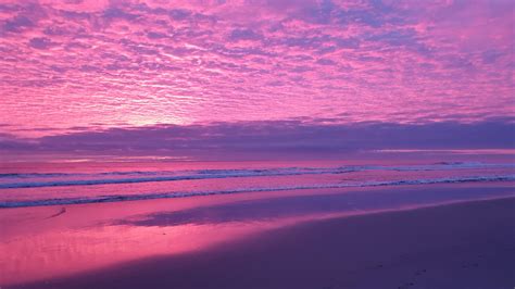 Pink And Purple Sunrise Mount Maunganui Rnewzealand