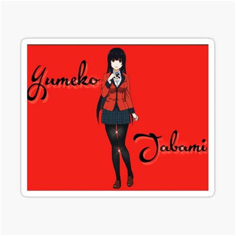 Yumeko Jabami Sticker By Artyray Redbubble