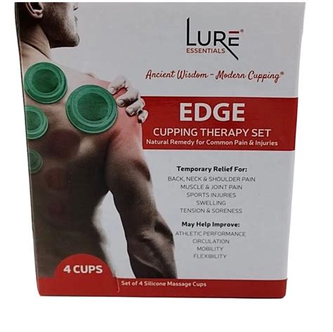 Lure Essentials Edge Cupping Therapy Set Includes 4 Cups Green Ebay