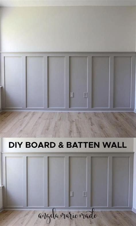 Easy Diy Board And Batten Wall Angela Marie Made Artofit