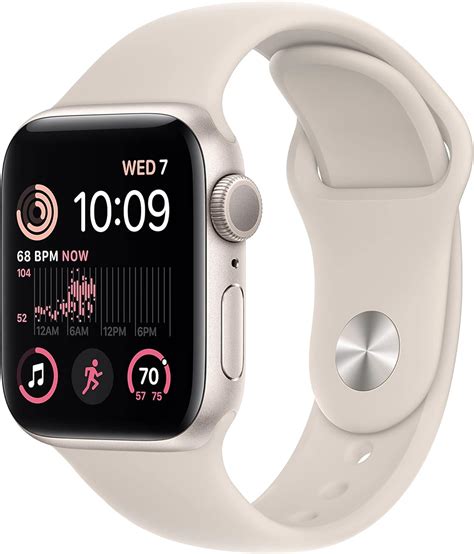 2022 Apple Watch Se Gps Caja De Aluminio En Blanco Estrella De 40