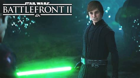 Star Wars Battlefront 2 All Luke Skywalker Scenes Youtube