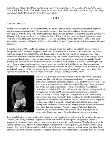 🌈 beauty rediscovers the male body beauty re discovers the male body men on display essay