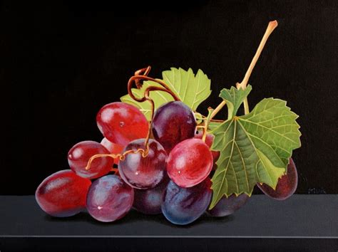 Grapes Art2arts Artist Dietrich Moravec Grape Painting Fruit Painting