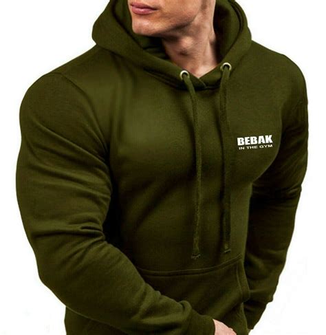Mens Gym Hoodie Bodybuilding Premium Hooded Sweatshirt Etsy
