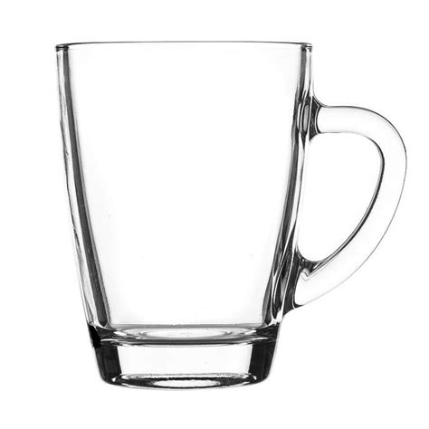 Glass Coffee Cups With Handle Set Of 6 300ml Clear 5055512166985 Ebay