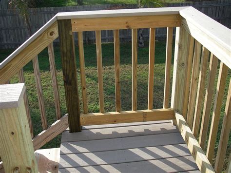 Deck Stair Railing Code Home Elements And Style Styles Of Deck