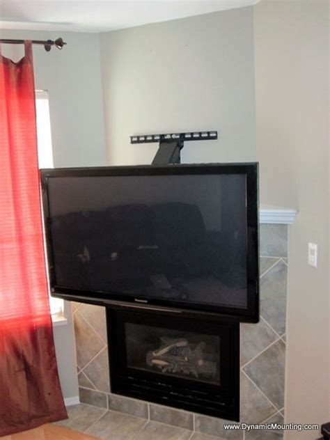 Fireplace Tv Mount Pull Down Tv Mount Dynamic Mounting Tv Over