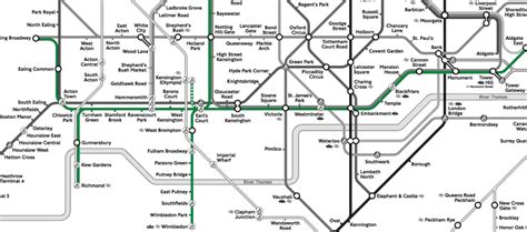 District Line London Tube Map