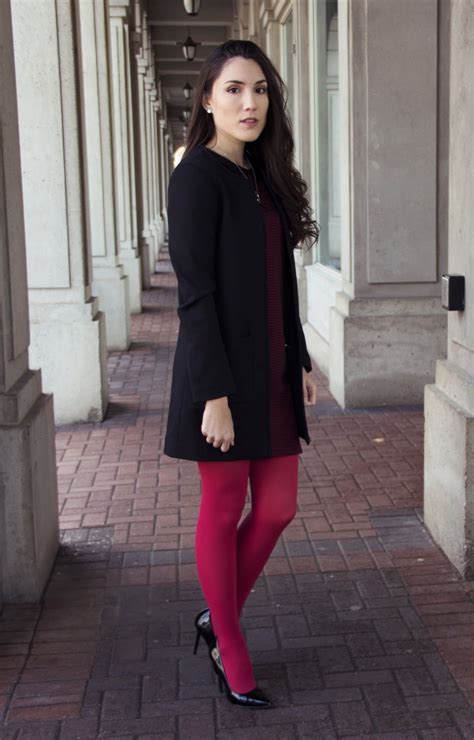 Pink Coloured Tights In 2022 Fashion Tights Colored Tights Outfit