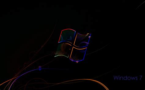Windows 7 Neon Wallpaper By Redsparkz On Deviantart