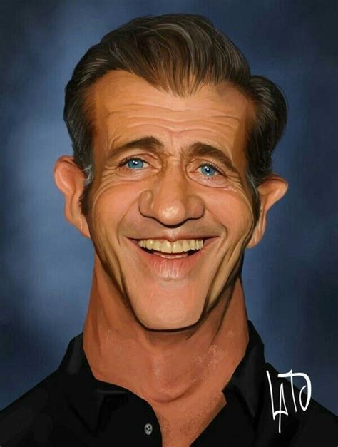 Mel Gibson Celebrity Caricatures Caricature Funny Caricatures