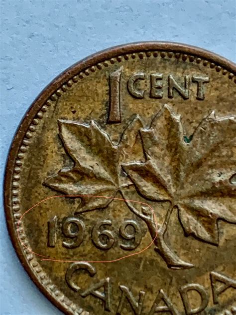 Extremely Rare 1969 Penny 1969 1 Cent Canadian Coin Double Etsy