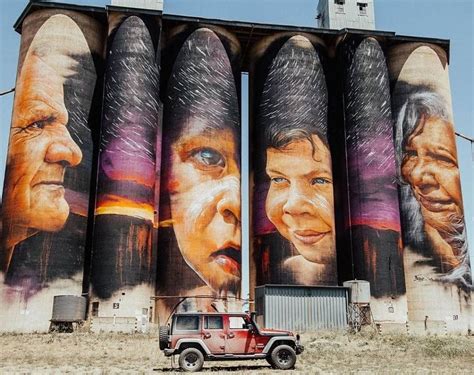 Western Australia Art Trail Murals On Silos And In Towns