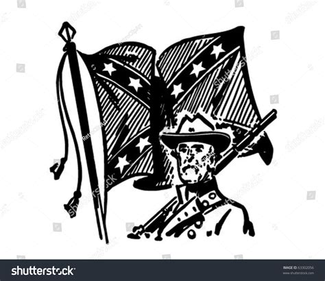 confederación con bandera ilustración de vector de stock libre de regalías 63302056