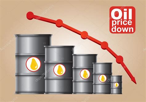 Crude Oil Price Down Stock Vector Image By ©eltoro69 59549265