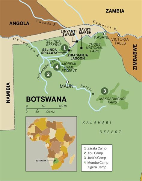 Kalahari Desert Botswana Map My Maps