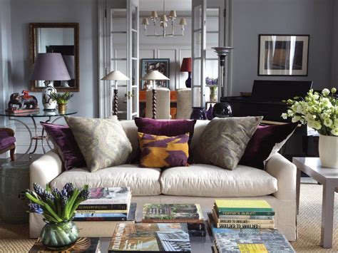 Living Room Ideas Grey And Purple