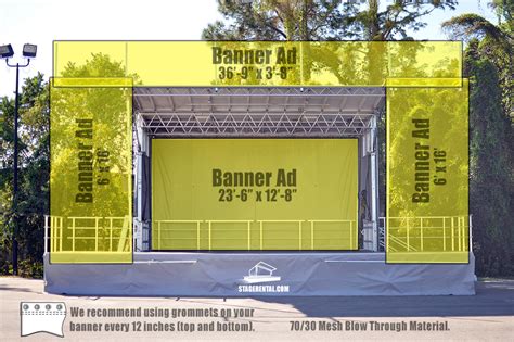Banner Ads Stage Rental Orlando Tampa Jacksonville Miami