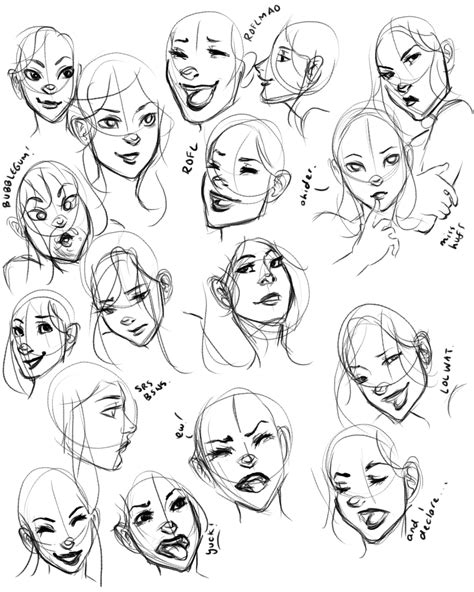 Facial Expressions Practice By Raeri Chan On Deviantart