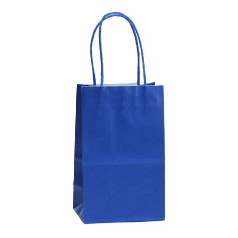 12 Ct Small Royal Blue Kraft Bags Kraft T Bag Food Safe Ink