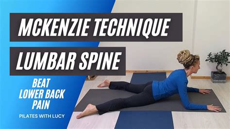 Mckenzie Technique For The Lumbar Spine Youtube