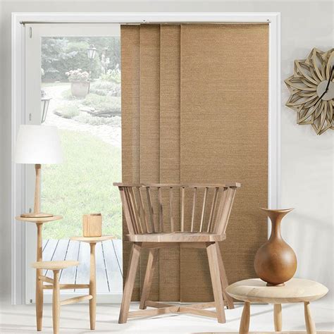 Chicology Panel Track Blinds Birch Truffle Polyester Cordless Vertical