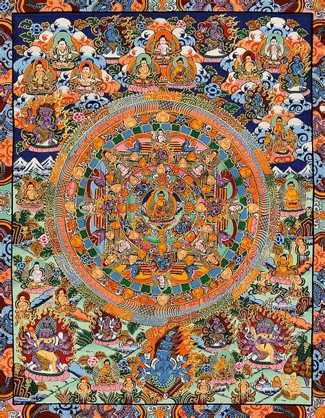 mandala of gautam buddha tibetan buddhist exotic india art