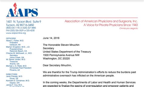 Typically, a secretary cover letter contains the motive of your job application as well as a quick summary of your skills and qualifications. Letter to Treasury Secretary Mnuchin: Let Patients Use ...