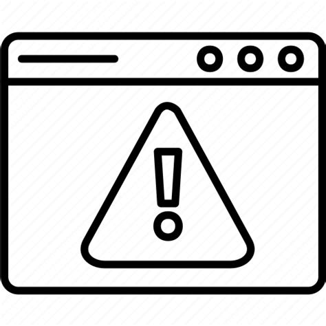 Web Warning Alert Laptop Icon Cyber Security Icon Download On