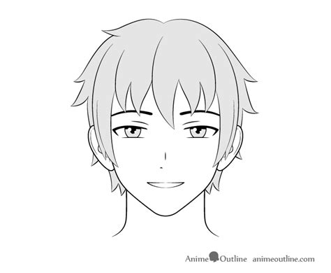 How Draw Manga Boy Face Manga