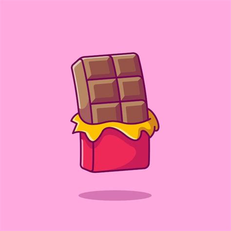 Ilustração Do ícone Dos Desenhos Animados Da Barra De Chocolate