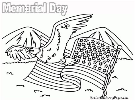 Memorial Day Coloring Pages | Realistic Coloring Pages