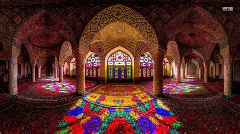 Colorful Mosque Wallpaper Pink Mosque Mosque Architecture Iranian