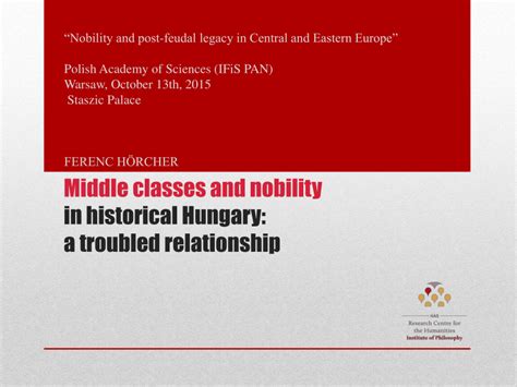 Pdf Middle Classes And Nobility In Historical Hungary A Troubled