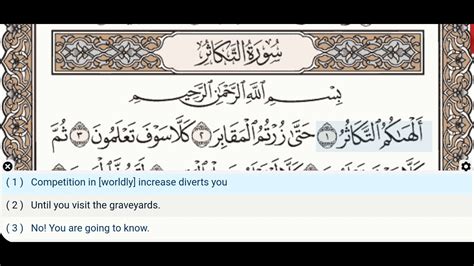 102 Surah Al Takathur Muhammad Ayyub Quran Recitation Arabic