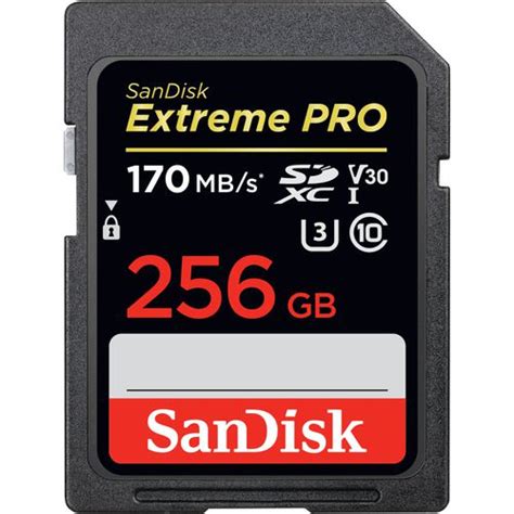 Perifericos Sandisk Extreme Pro Sdxc Card 256gb 170mbs V30 Uhs I U3