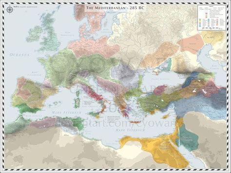 Europe Mediterranean D 285 BC 6637x4983 OC MapPorn