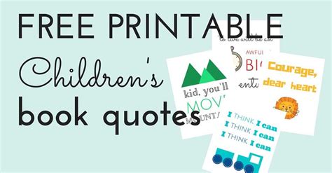 I believe that this corporate machinery of scripted programs, comprehension worksheets those children do not see their parents reading, as i did every day of my childhood. Free Printable Children's Book Quotes | Jules & Co