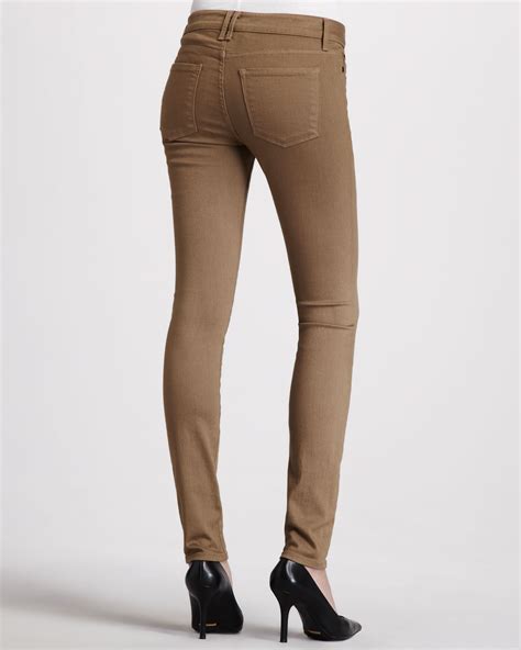 Lyst Vince Skinny Jeans Khaki In Natural
