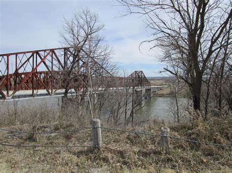 Old Iron Bridge Over Missouri River Missouri River Trip Going Home