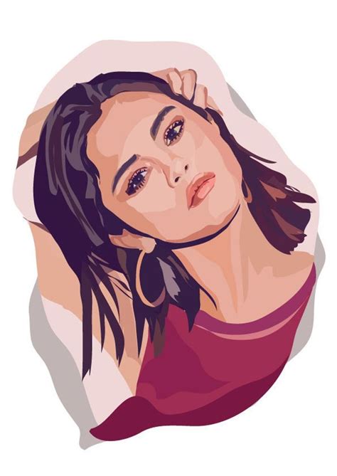 Selena Gomez Art Print Portrait Print Celebrity Print Selena