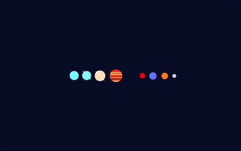 Minimalist Solar System Wallpapers Top Free Minimalist Solar System