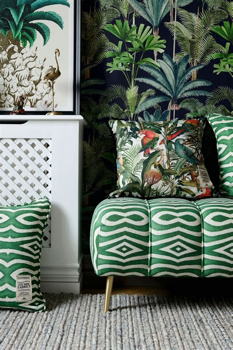 Riverside Linen Fabric Tropical Home Decor Tropical Interior Design