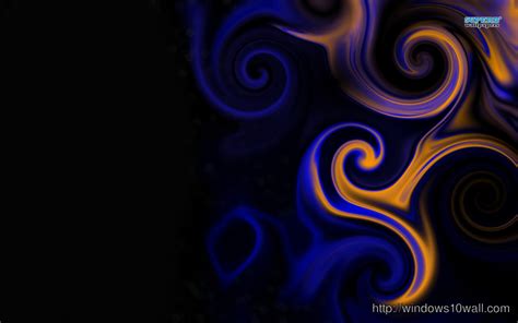 Abstract Black Swirls Wallpaper Windows 10 Wallpapers