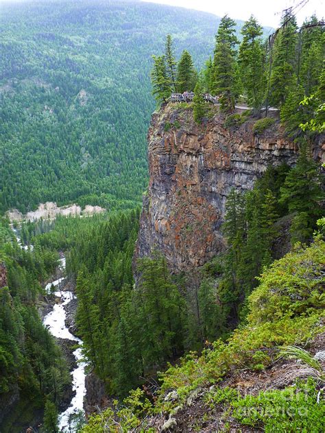 Volcanic Rock Cliff In Wells Gray Provincial Park At
