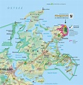 Подробные карты острова Руген | Детальные печатные карты острова Руген ...