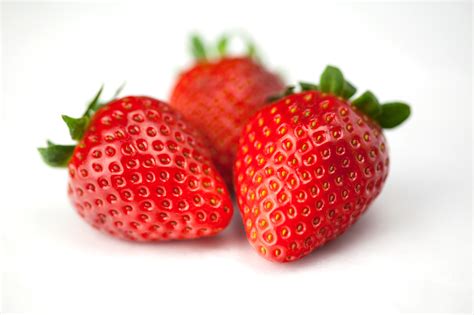 Wallpaper Food White Background Fruit Strawberries Berries Plant